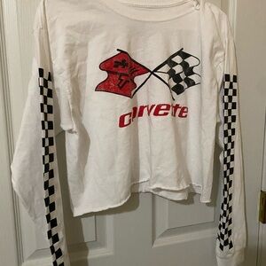 Chemistry Kids Long Sleeve Shirt - White with Red and Black Accents